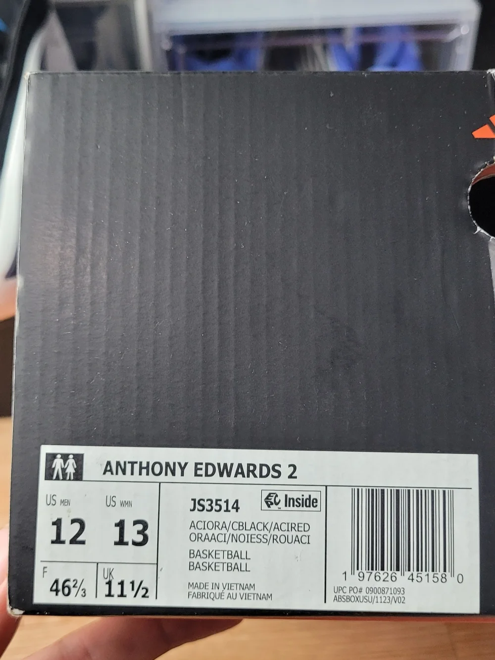 adidas Anthony Edwards 2 With Love Men Acid Orange Men Basketball AE2 JS3514